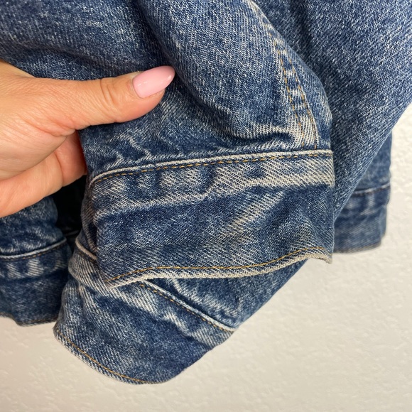 Vintage Men’s 80’s Levi Wool-like lined denim jacket 38 - Picture 9 of 11